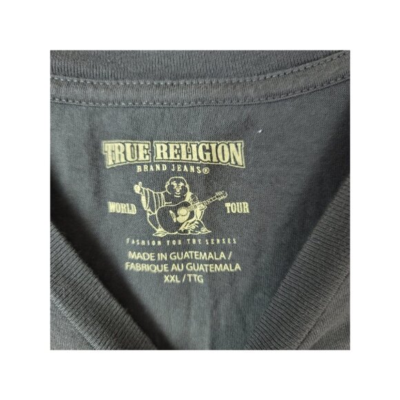 True Religion Budda Green Graphic T-Shirt Size XXL - Picture 4 of 9